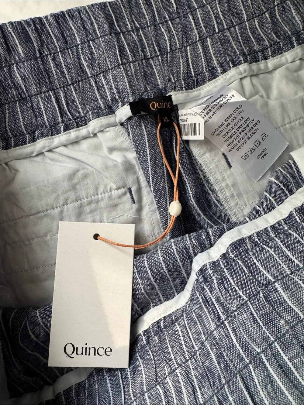 Quince linen drawstring